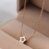 Kids Accessories Girls Necklaces & Pendants Titanium Steel Brand Star with stone choker bridal jewelry diamante love couple